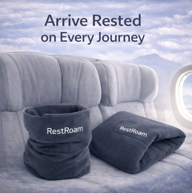RestRoam Travel Support Pillow